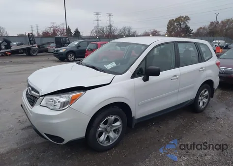 2014 Subaru Forester 2.5I from USA, damaged, VIN JF2SJAAC5EH454873